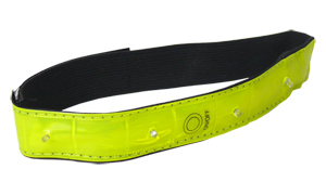 odrazky a držáky reflexní pásek PROFIL JY-1008, blikací 4x LED žlutý