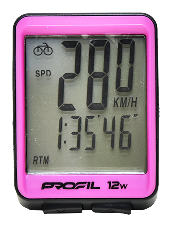 cyklocomputer PROFIL 12W bezdrátový černo-růžový
Kliknutím zobrazíte detail obrázku.