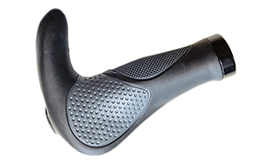 ergonomické gripy MRX VLG-1185D3 gelový černo-šedý s rohama
